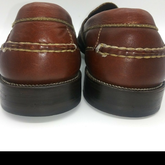 Florsheim Imperial Brown Leather Penny Loafers Slip On Dress Shoes Mens 10.5 D